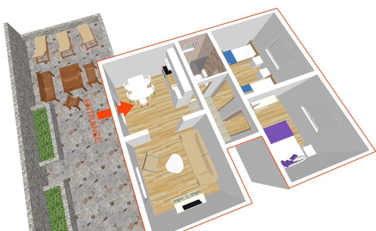Apartman Bonaca Trogir Eksteriør billede