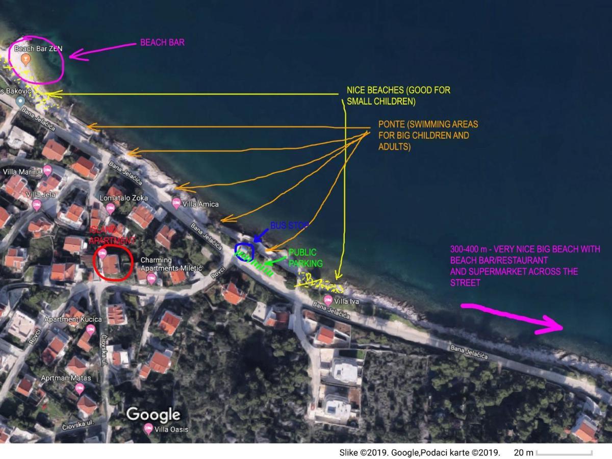 Apartman Bonaca Trogir Eksteriør billede
